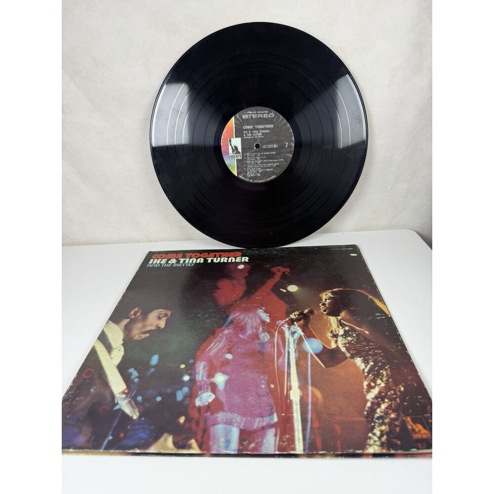 IKE & TINA TURNER Come Together Liberty LST-7637 Ikettes album vinyl - Picture 2 of 8